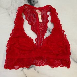 Red Lace Racerback Bralette